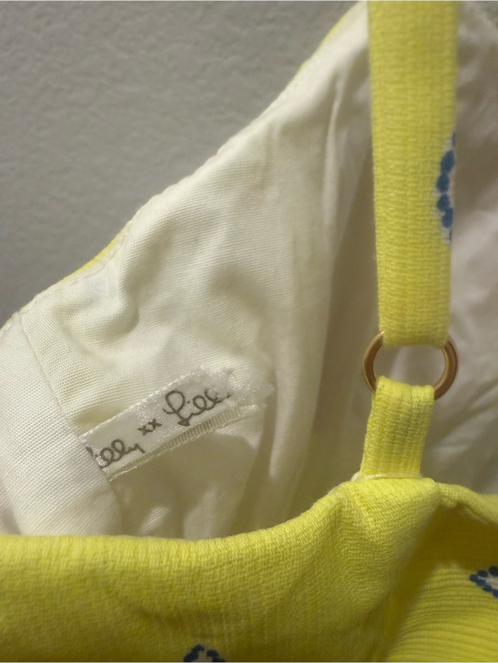 Lilly Pulitzer Yellow Printed Summer Dress with Pink Label sz0 - Picture 5 of 12